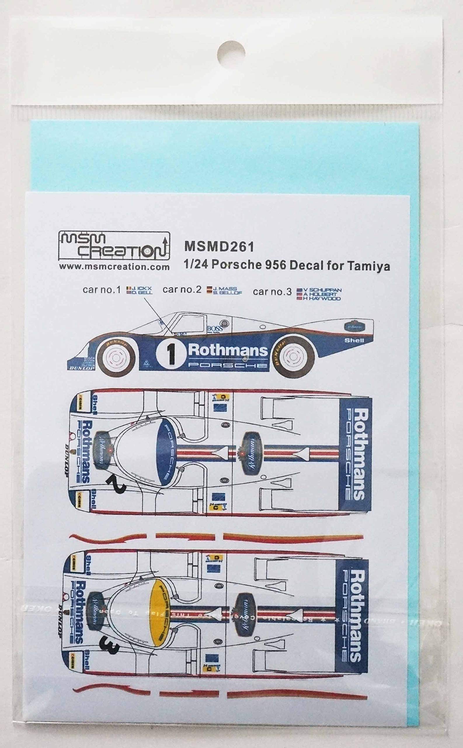 ブランドガール様 Amazon | MSMクリエーション 1/24 ポルシェ 956 ロスマンズ 1983